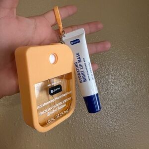 Moisturizing Hand Sanitizer & Hydrating Night Lip Mask